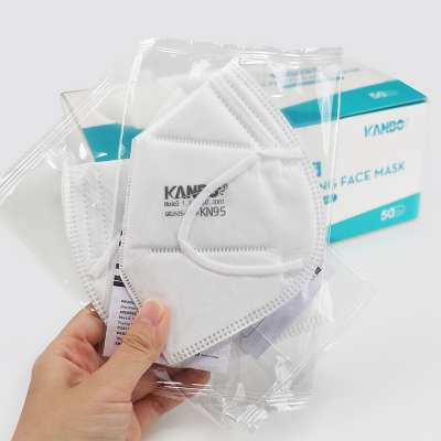 GB2626-2006 Approved KN95 Disposable Folding Non-Valve 5 Layer Auti-dust Non-woven Mask KN95